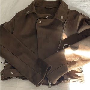 Suede Moto jacket size small